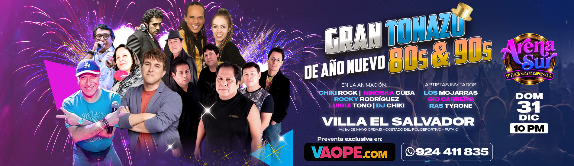 Gran Tonazo de Año Nuevo 80's vs 90's